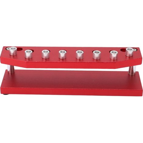Support de tournevis 8 trous, rack de rangement en alliage d'aluminium pour pinces, léger et portable, idéal pour atelier de réparation. (1/5)