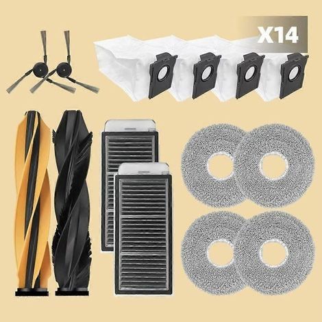 Pièces détachées pour Dreame L40S Pro Ultra / Dreame X50 Ultra / L50 Pro Ultra : brosse principale, filtre, chiffon, sac à poussière, accessoires A (1/5)