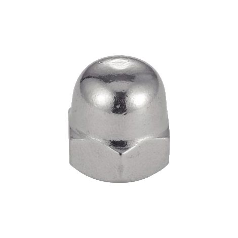 Ecrou hexagonal borgne inox - Qualite Inox: A2 - Diamètre: 3