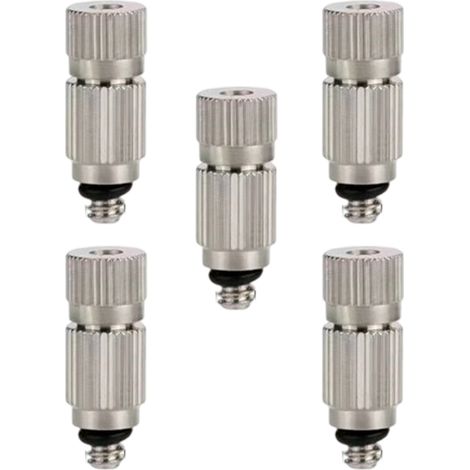 Boquilla De Nebulización - Latón - Rosca UNC 10/24 - Conector Rápido 3/8 Pulgadas - Para Sistema De Enfriamiento Exterior - Orificio 0.4 mm - Paquete De 5 (1/5)