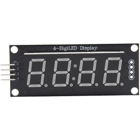 LED-Anzeigemodul (4-stellig, 7-Segment) für Arduino (Bibliothek: TM1637.hRed)