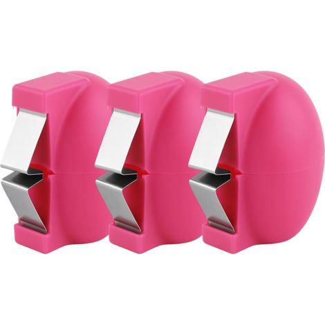 Ouvre-coquilles d'œufs 2026, casse-œufs multifonctionnel en acier inoxydable, séparateur d'œufs, éplucheur d'œufs crus et durs, ustensile de cuisine (rose, lot de 3) (1/5)