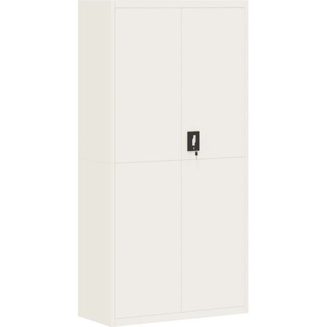 Maison Exclusive - Armadio Classificatore Bianco 90x40x180 cm in Acciaio