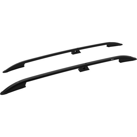 TURTLE kompatibel mit Volkswagen Caddy (2K) 2003-2019 / Kurze Version Dachreling Crown Schwarz (1/5)