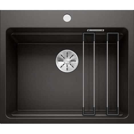 Blanco Etagon 6 - Lavello in silgranit, 60x51 cm, con guide scorrevoli, nero 525890 (1/4)