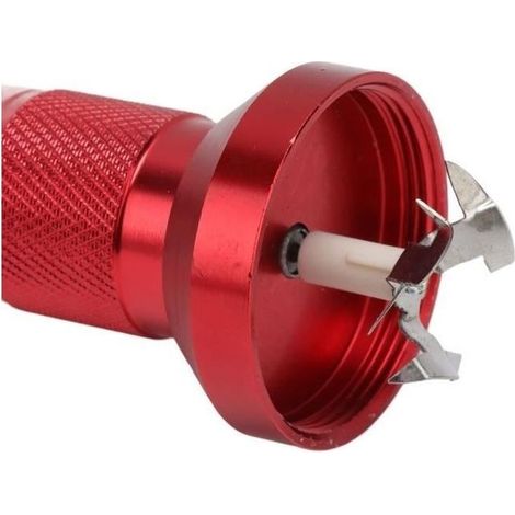 minifinker Macina tabacco elettrico professionale in lega di alluminio per aromatizzare erbe medicinali (rosso) (1/4)
