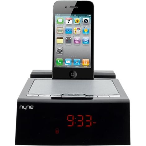Trade Shop - WECKER FÜR IPHONE/IPOD DOCKING STATION MP3 AUDIO PLAYER AUX RADIO - (1/5)