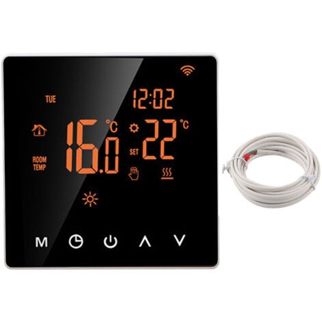 Termostato inteligente LCD Tuya AC230 VOLTE WiFi ME81H para calefacción eléctrica por suelo radiante montada en la pared. (1/5)