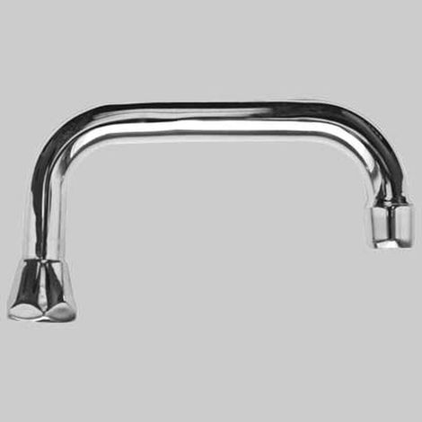 CANNA SUPERIORE PER GRUPPO LAVELLO A MURO - Cromo 250 mm