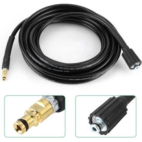 Car Wash Hose 40 MPa/5800 PSI High Pressure Cleaning Rubber Hose for Karcher K2 K3 K4 K5 15 Meters/49.2 Feet MUMU (1/4)