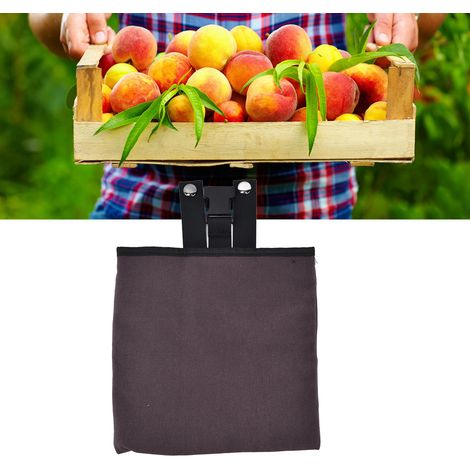 Sac de cueillette à porter à la taille, sac à outils mains libres pour l'extérieur, sac de rangement pour la cueillette de fruits en verger, marron (1/5)
