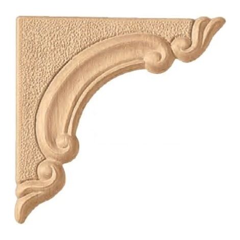 Fregio decorazione in legno cod 13101 - mm 115 x 115 (1/2)
