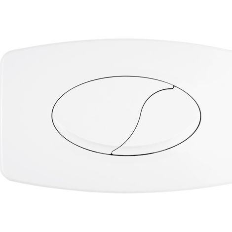 Koło  Bouton de chasse - Modèle Oriente - Blanc - Design élégant - Compatible avec WC suspendu