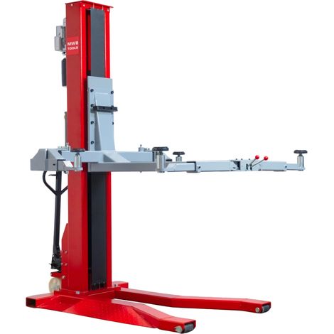 Mw Tools – Pont élévateur mobile 1 colonne 2,5 T – Hauteur levée 1,8 m – Largeur plateau 1,5 m – Pour véhicules légers – MHB126