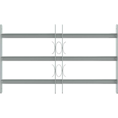 Grille réglable de sécurité de fenêtres et 3 barres 500-650 mm CFW552316 (1/5)