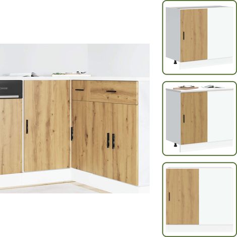 Meuble bas du lavabo chêne artisanal bois d'ingénierie - Meuble Bas Du Lavabo - Meubles Bas Du Lavabo - Meuble Bas De Cuisine - Meuble Bas Du Lavabo Pour Cuisine (1/5)