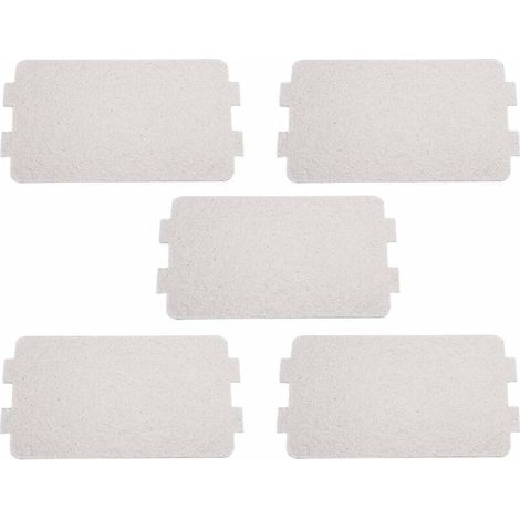 5pcs Plaque à Micro-ondes Remplacement de Feuille de Plaque de mica de Four à Micro-Ondes Mica Feuille Couvercle de Guide d'ondes Hyperfréquences Réparation Accessoire Cuisine Four à Micro-ondes (1/4)