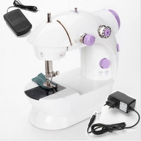 Machine à coudre de poche double vitesse double fil - Multifonction électrique - Blanc - 6W (1/3)