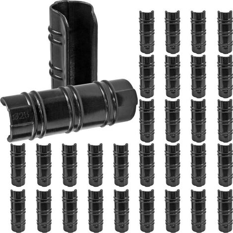100 Pcs Serre Clips 25mm Clips Serre de Jardin Résistance aux Températures Elevées Fixation Bache Serre Durable Facile a Utiliser pour Fixation Serre Bannière Tuyau Jardin Films - Noir (1/4)