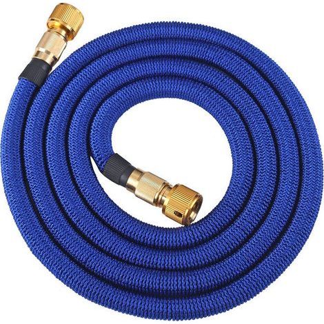 Garden Hose, Expandable Garden Water Hose, Flexible Retractable Hose with Metal Fittings for Watering/Garden Cleaning/Car Washing (2.5m) (1/4)