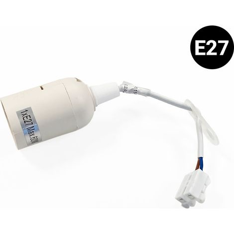 Casquillo E27 Con Conector Rápido - Ideal Para Obras