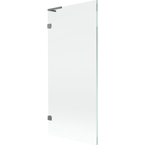 Mexen Lunar L paravento doccia a 1 anta 80 x 150 cm, trasparente, gun metal - 897L-080-000-95-00 (1/5)
