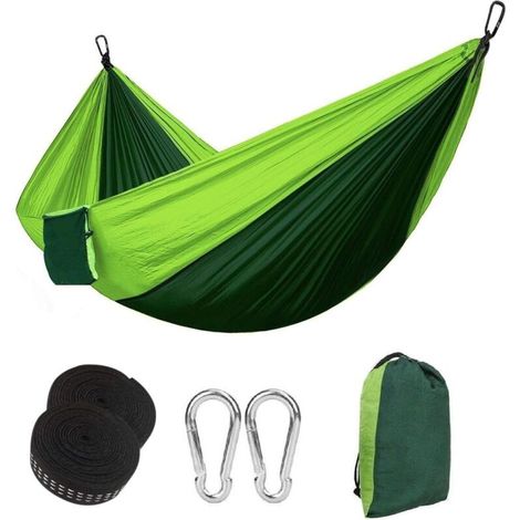 Hamac portable ultraléger en nylon imperméable, charge maximale de 1 à 2 personnes (1/5)