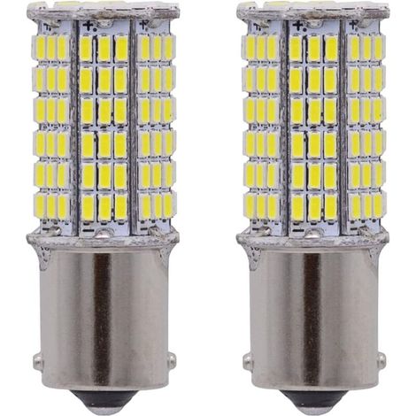 Lot de 2 ampoules LED Super Blanc 156 BA15S 1141 1003 7506 3014 114SMD 12 V 9 W