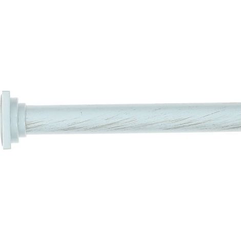 Tringle extensible entre-murs / Idéal pour une penderie / MadeInNature - 135 à 250 cm - Blanc.
