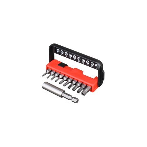 Set di 10 punte S2 + portapunte Ph1 / Ph2 / Ph3 / Pz1 / Pz2 / Pz3 / TT15 / TT20 / TT25 / TT30 / Portapunte TECHMAN