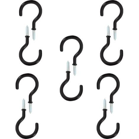 CCYKXA Screw Hooks, 10 Pieces Ceiling Screw Hook, Screw Hooks, for Bathroom, Kitchen, Hanging, Hanging