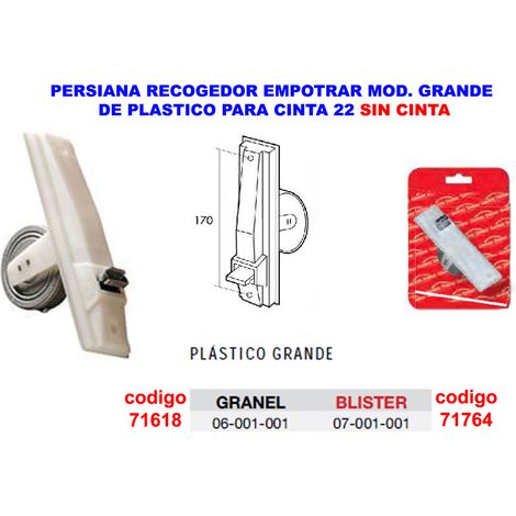 Tenda da incasso grande in plastica bianca con nastro adesivo 2206001001