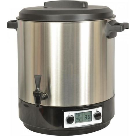 sterilizzatore vasetti elettrico serbatoio inox con rubinetto schermo lcd e timer 31l 2000w - KCPST31LCD.IX - Kitchen Chef