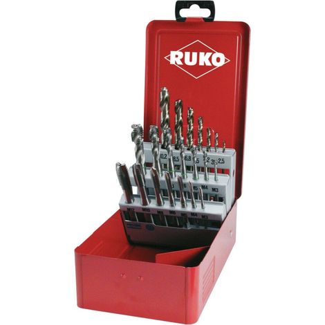 RUKO Maschinengewindebohrer-Satz HSS Co 5 21-teiliger (1/5)