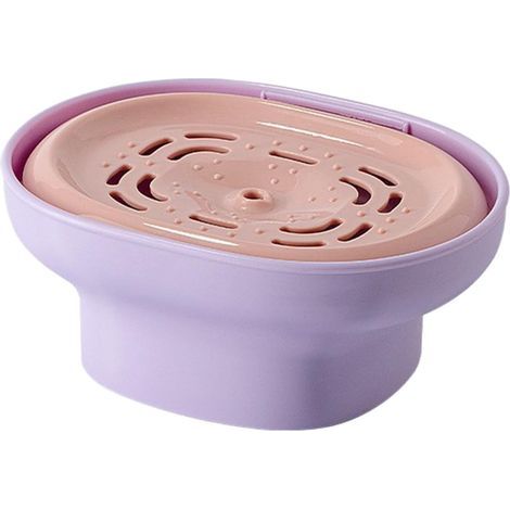 Dispenser per detersivo per piatti, vassoio in schiuma, sistema di drenaggio rapido, portasapone per lavello, organizer compatto per dormitorio, appartamento, casa, camper, strofinaccio, spazzola (1/5)