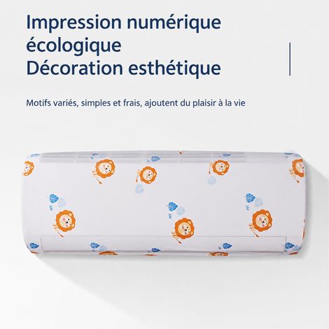 Housse de protection climatiseur mural tissu non tissé motif aléatoire 95x22x32 cm 100 g – Livraison gratuite (1/5)