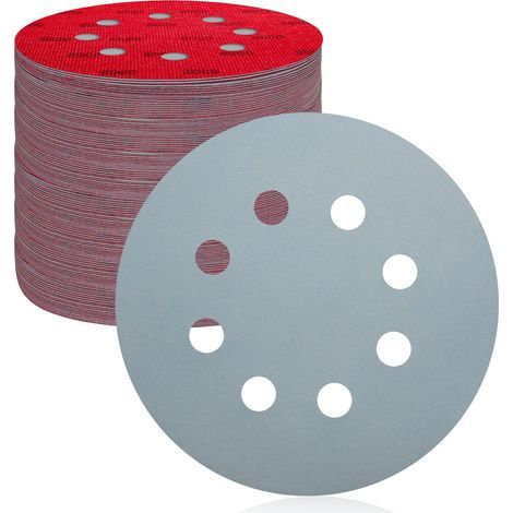 50 Sanding Discs, 8 Holes, 5000 Grit, Hook and Loop Backing, 125 mm, For Orbital Sander (1/5)
