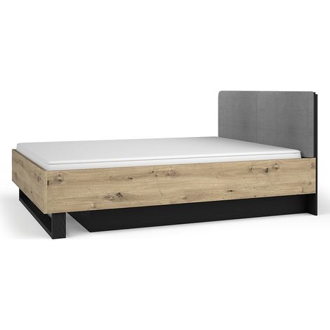 Cama con Canapé 160x200 MELODY - Diseño Moderno con Cabecero Acolchado