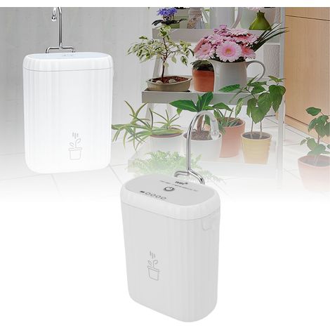 Sistema de riego inteligente Wi-Fi: kit de riego por goteo autónomo de 14 piezas para 10 macetas control remoto programable a través de la aplicación eWeLink batería USB-C de 2600 mAh grado de protecc (1/5)
