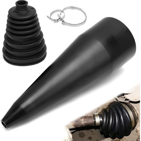 APEX Douille universelle pour joint homocinétique, douille pour boîte de vitesses avec clip métallique, douille adhésive pour essieu, douille pliable pour joint homocinétique, noire (1/5)