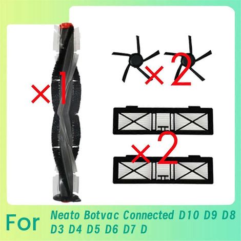 5 Pièces Brosse Latérale Principale D10 D9 Ultra Filtre Connecté Compatible Robot Aspirateur (1/5)