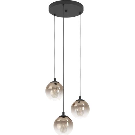 Suspension luminaire Ariscani 1, plafonnier suspendu à 3 lampes (1/5)