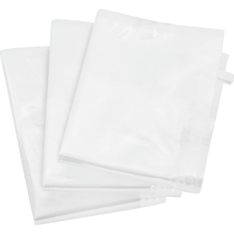 WENKO Vakuum Beutel Set 6-teilig, 6-teilig, Transparent, Polyethylen transparent, Polyamid transparent, Polypropylen weiß