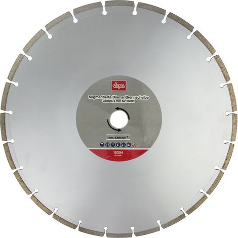 Diamant Trennscheibe 350 / 25.4 mm segmentiert für Steinsäge Steintrennmaschine (1/3)