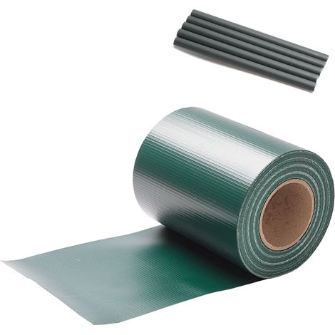 SWANEW Strisce privacy, PVC, strisce paravento, tappeto a doppia asta 50m verde (1/5)