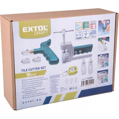 Set per tagliare e rompere vetro e piastrelle