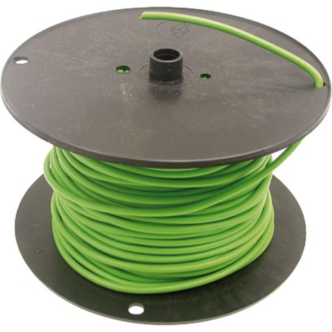 Cavo verde, cablaggio elettrico unipolare, sezione 2,5 mm², lunghezza 50 m.