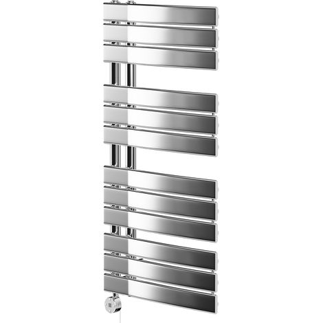 Balboa Chrome 1080mm x 550mm Curved Digital Thermostatic Electric Heated Towel Rail (1/5)