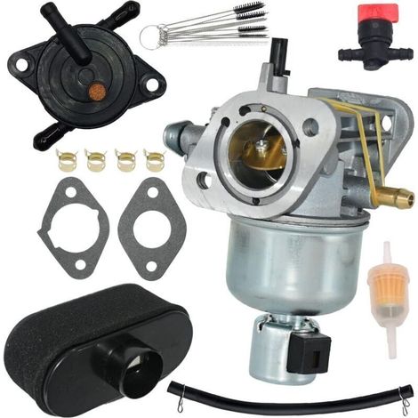 Compatible avec carburateur 15004-0818 avec filtre à air et pompe à carburant pour moteur Kawasaki spécifique FS481V FH580V FS541V FR600V FS600V 15004-0827 15004-0822 15004-7060 15004-7053 (1/4)
