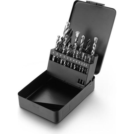Bohrer Set mit rundem Shaft für variable Bohraufnahmen (18 Aufsätze)